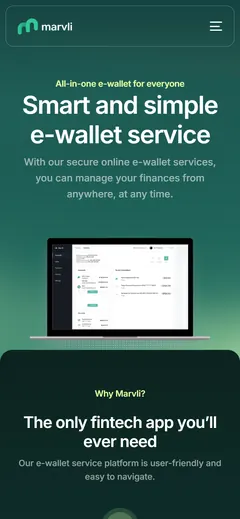 Marvli, marvli.com: мобильная версия сайта